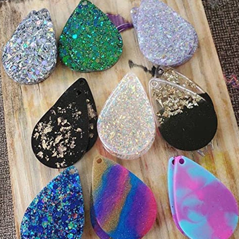 Khuôn Silicone Làm Bông Tai Nhựa Resin Thủ Công DIY Cho Nữ