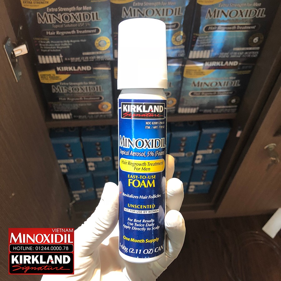 Thuốc mọc râu Minoxidil 5% Combo 3 Foam