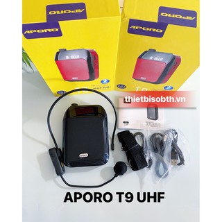 Máy Trợ Giảng Không Dây APORO T9 UHF Có Bluetooth, Công suất 15W
