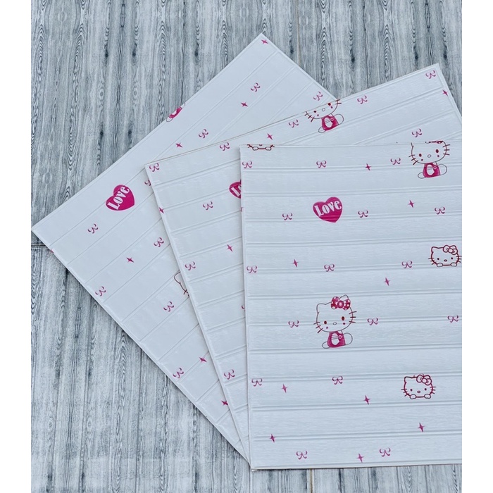 Xốp dán tường 3D hoạt hình kitty bồ công anh