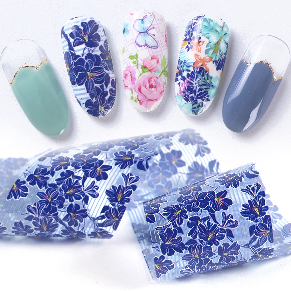 Set 10 Tờ Nhãn Dán Trang Trí Móng Tay Nghệ Thuật