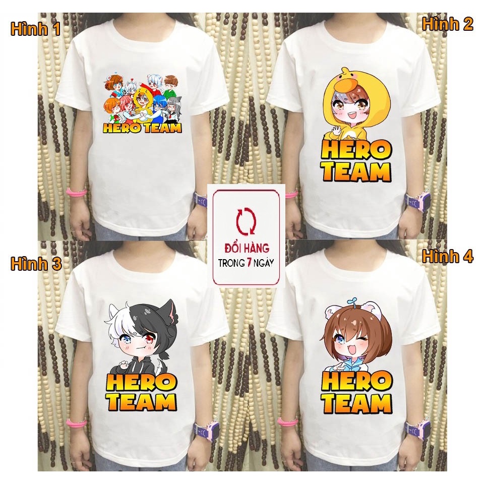 Áo Thun Simmy Siêu Dễ Thương | Áo Hero Team SIMMY cho bé gái | trẻ em