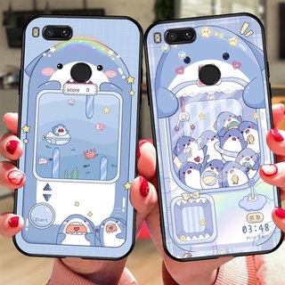 ốp lưng điện thoại xiaomi mi a1 bộ cá mập shack đu đu đu xanh