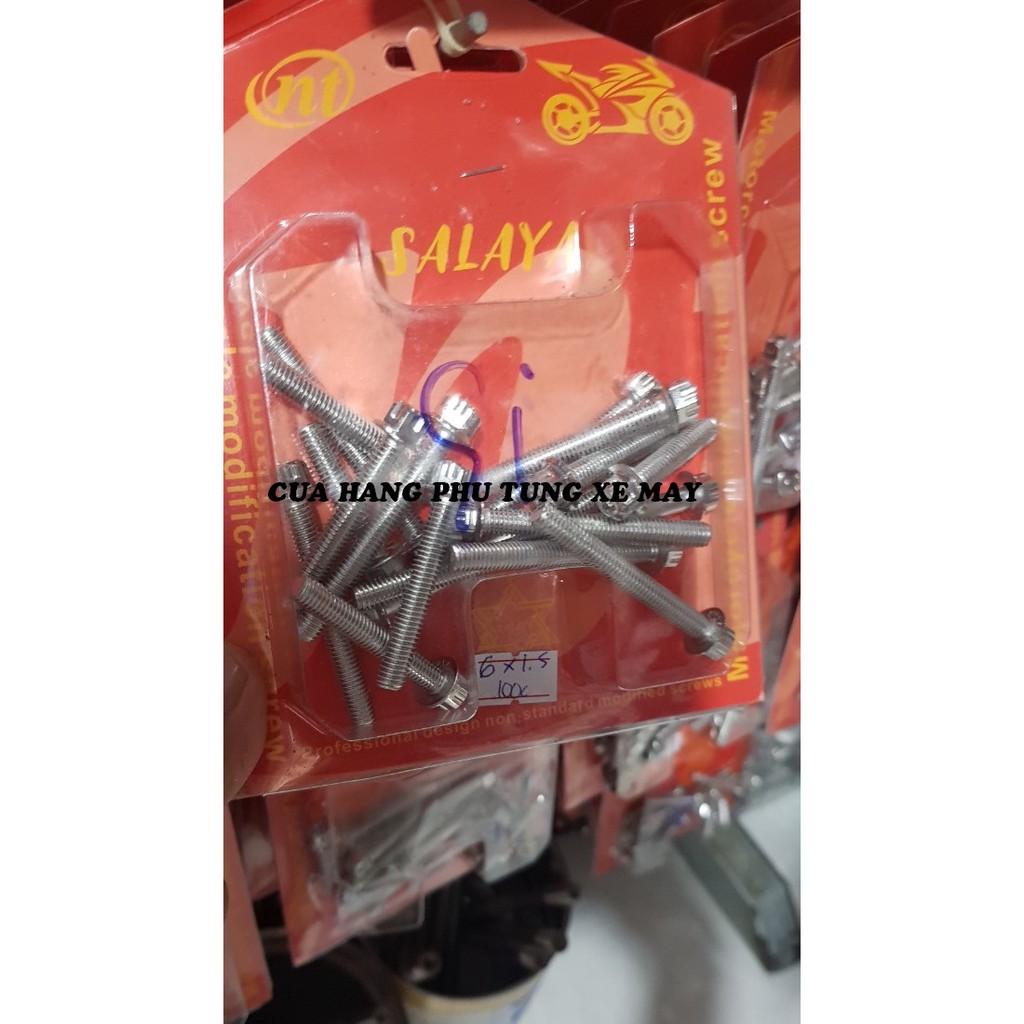 Bộ ốc lốc máy SIRIUS xăng cơ hàng SALAYA (17 con)