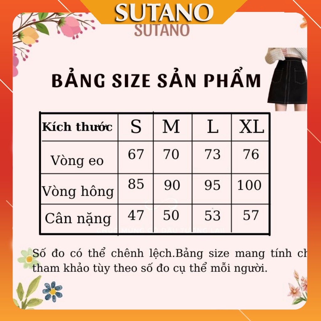 [XẢ SỐC] Chân váy chữ a chân váy ngắn nữ trần chỉ nổi giả túi thời trang CV451 SUTANO