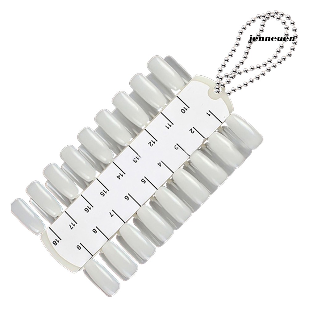 [Hàng mới về] Bảng 36 móng giả dùng trưng bày màu sơn móng tay kèm dây xích tiện dụng