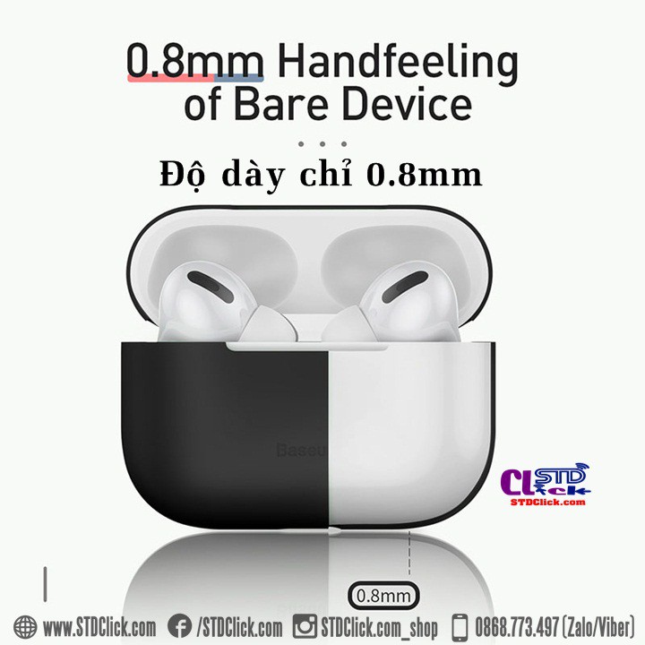 BAO SILICON AIRPODS PRO BASEUS SIÊU MỎNG SILICA GEL CHÍNH HÃNG [NEW 100%]