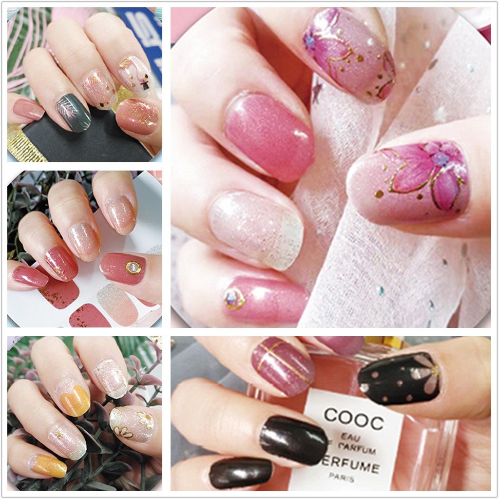 Sticker trang trí móng 3D họa tiết đa dạng không thấm nước