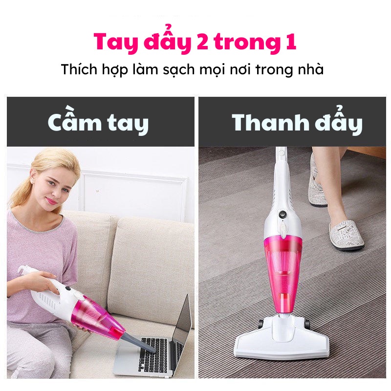 Máy Hút Bụi Cầm Tay Máy Hút Bụi Giường Nhỏ Gọn Dễ Dàng Lắp Đặt Kèm Phụ Kiện SUN.Z
