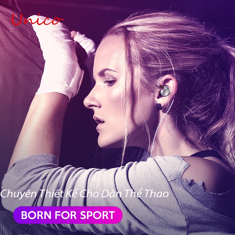 🔥Unico A+🔥Tai Nghe Gaming bass mạnh, Chơi Game nghe nhạc thể thao Chống Ồn Có Mic In Ear Cho PC và các dòng điện thoại