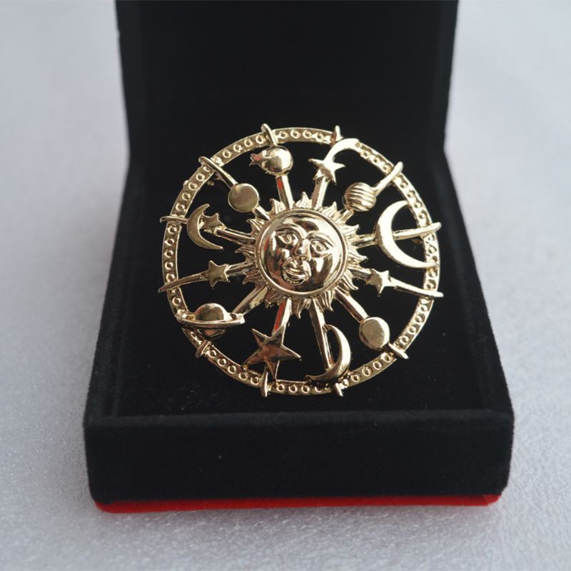 Ghim Cài Áo Hình Mặt Trăng Và Ngôi Sao Thời Trang Cho Nữ