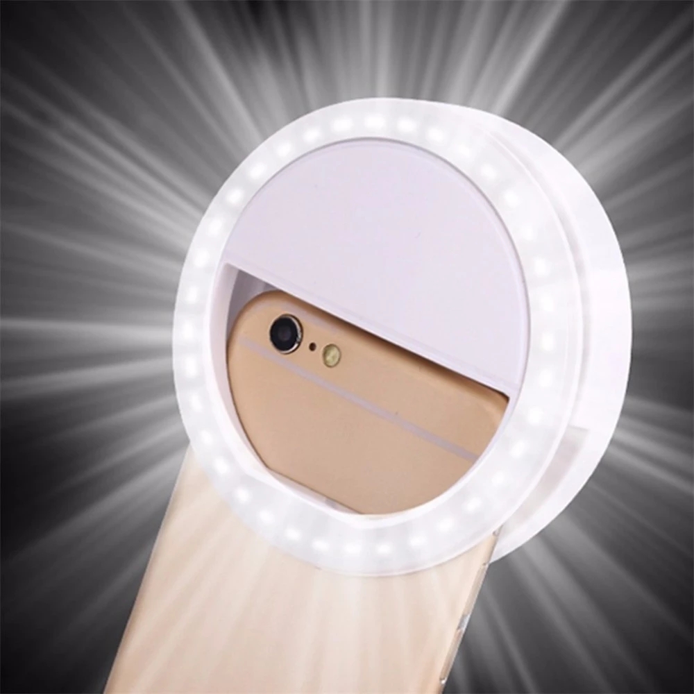 Đèn LED hình tròn hỗ trợ chụp hình selfie tiện lợi