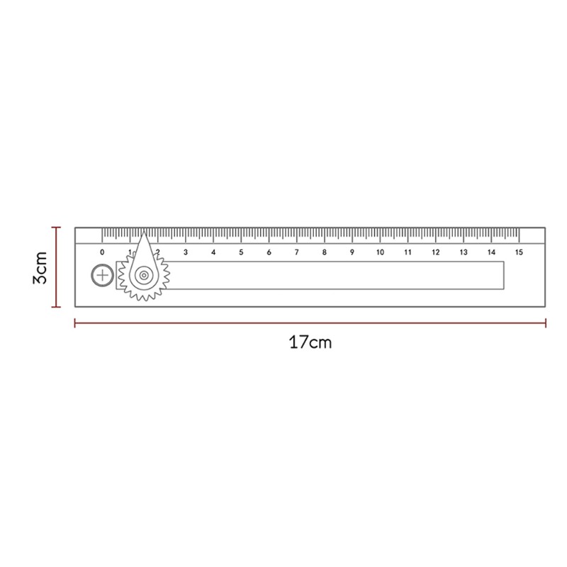 WMMB Precision Marking Plastic Ruler Carpenter Measuring Tool  Digital Drawing