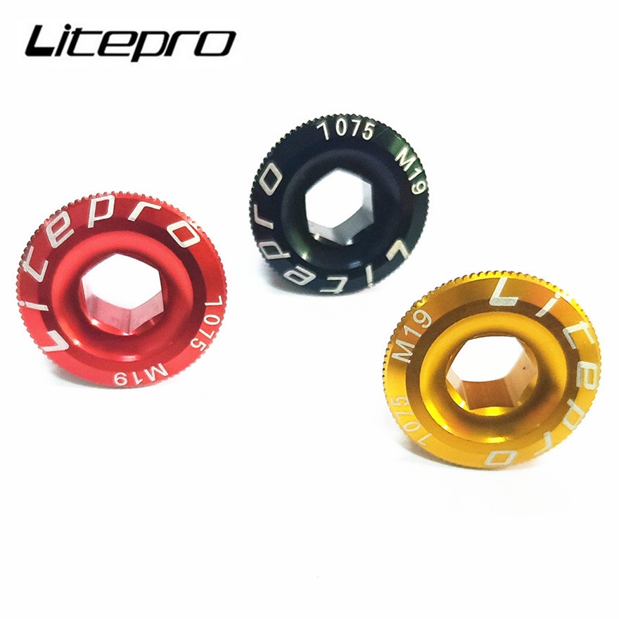 Nắp đậy trục bánh xe đạp leo núi LITEPRO bằng hợp kim nhôm M19 M20 M18 chuyên dụng