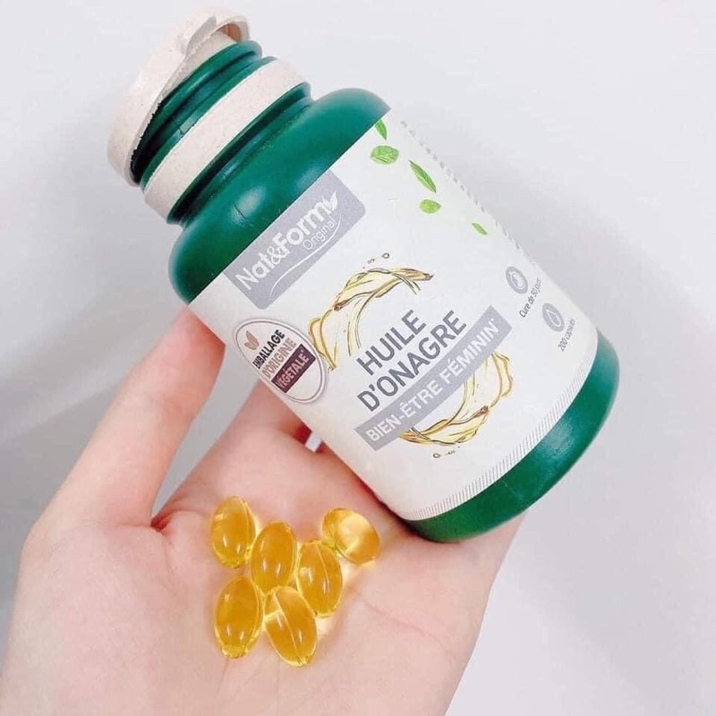 Viên tinh dầu Hoa anh thảo Pháp Nat&Form Huile D'Onagre