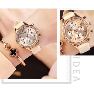 ĐỒNG HỒ NỮ CHÍNH HÃNG LSVTR ĐÍNH ĐÁ SAPHIAR 3 NÚT HOT TREND