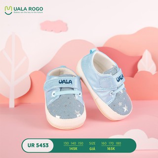 Giầy tập đi cho bé UALA ROGO họa tiết ánh kim ngôi sao cực xinh mẫu mới năm 2020