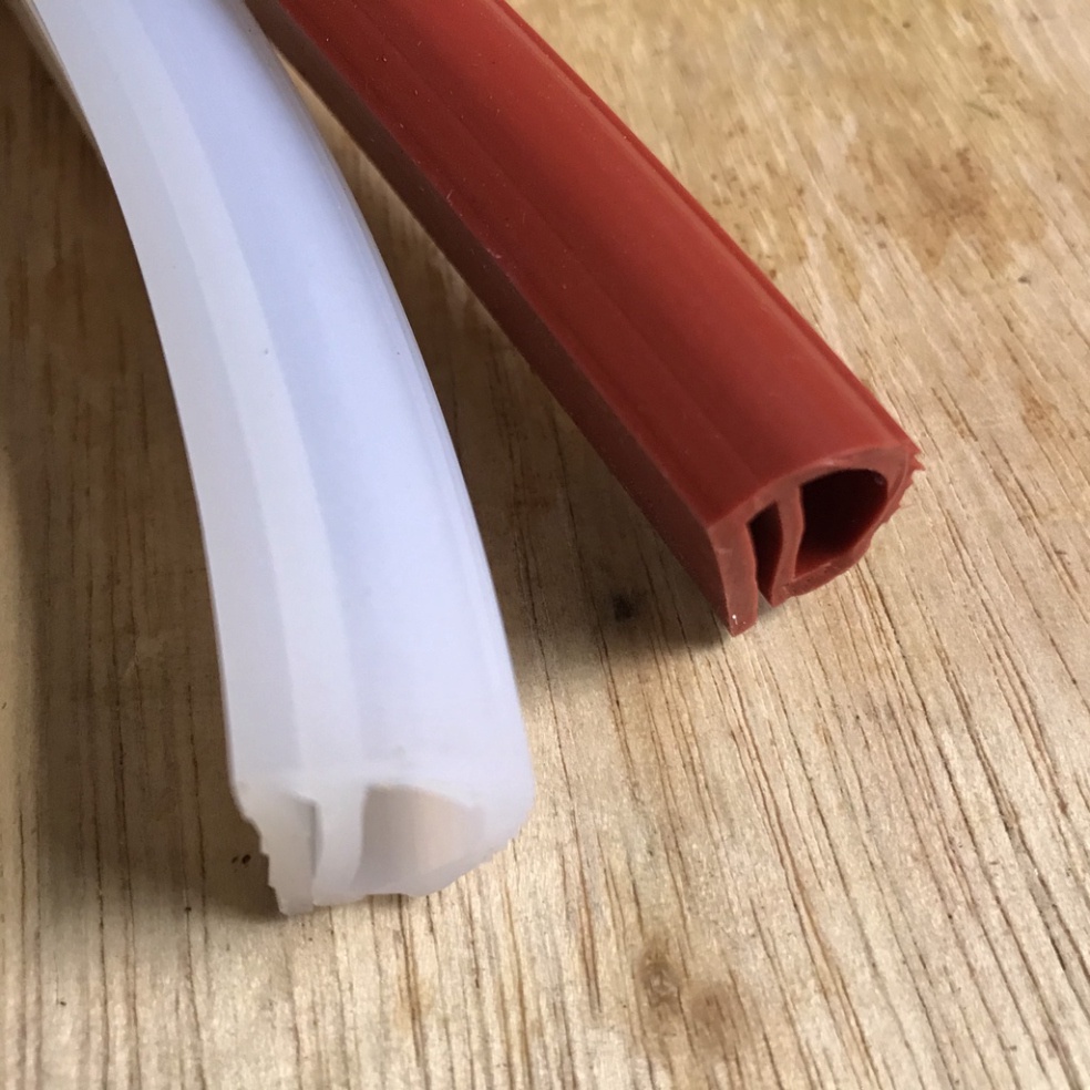 Gioăng silicone chịu nhiệt chữ E dùng làm kín tủ cơm công nghiệp, tủ hấp