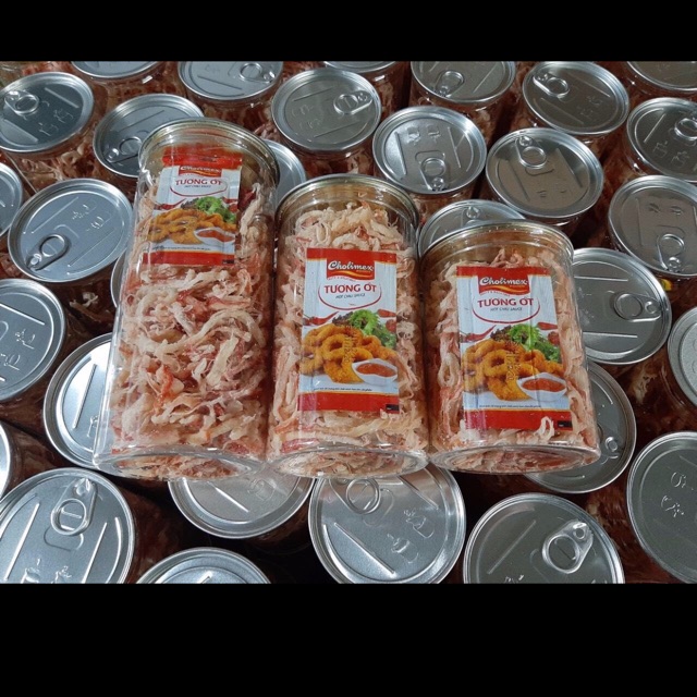 Khô mực xé hấp nước cốt dừa