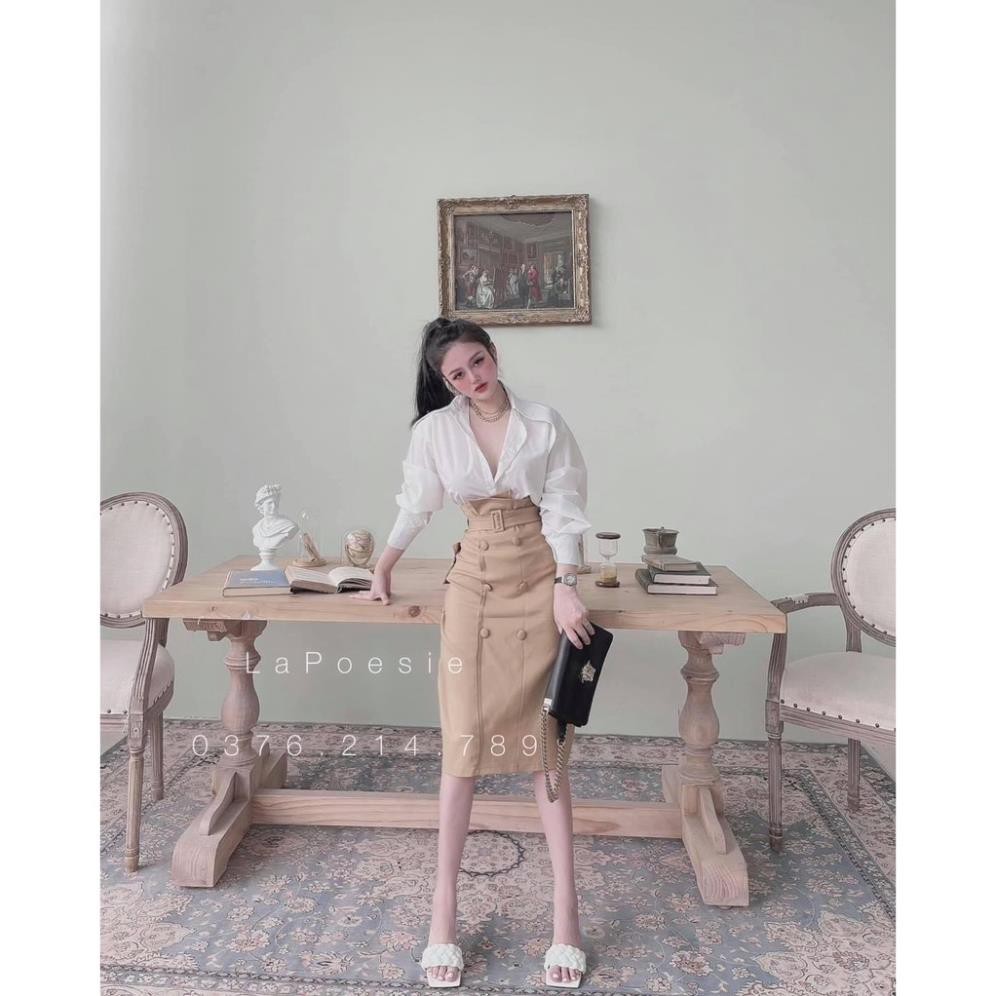 Set đồ nữ cá tính, set váy dài áo sơ mi đi chơi sang chảnh mùa hè đẹp 8A00075 THVVN | BigBuy360 - bigbuy360.vn