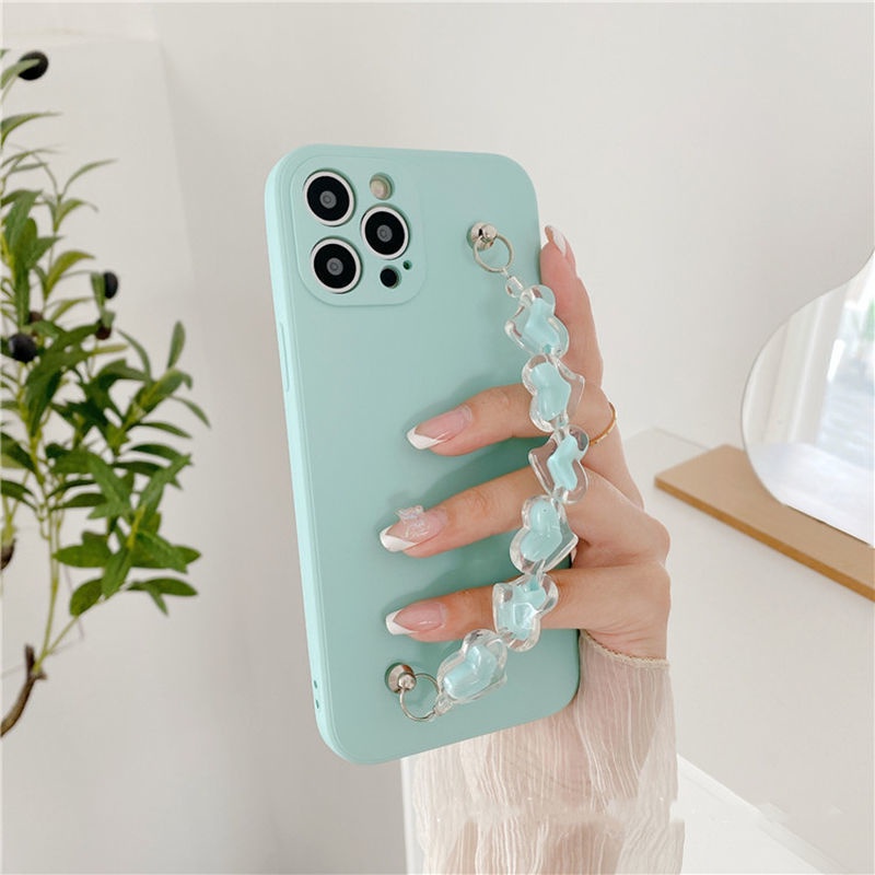 Ốp Điện Thoại Silicon Mềm Hình Vuông Phối Dây Đeo Cổ Tay Cho Oppo A15 A15S A35 F17 F19 F21 Pro F15 A91 A93 A73 A32 A33 A53 A52 A92 A8 A31 A5 A9 2020 A54 A74 A94 A16K Reno 2 3 4 5 6 7 Pro 4F 5F 4Z 7Z Reno 4 5 Lite