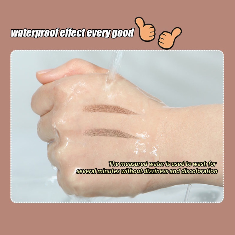 Bút Kẻ Mắt/Kẻ Mày 4 Màu Tùy Chọn Dạng Lỏng Nhanh Khô Tự Nhiên Lâu Trôi