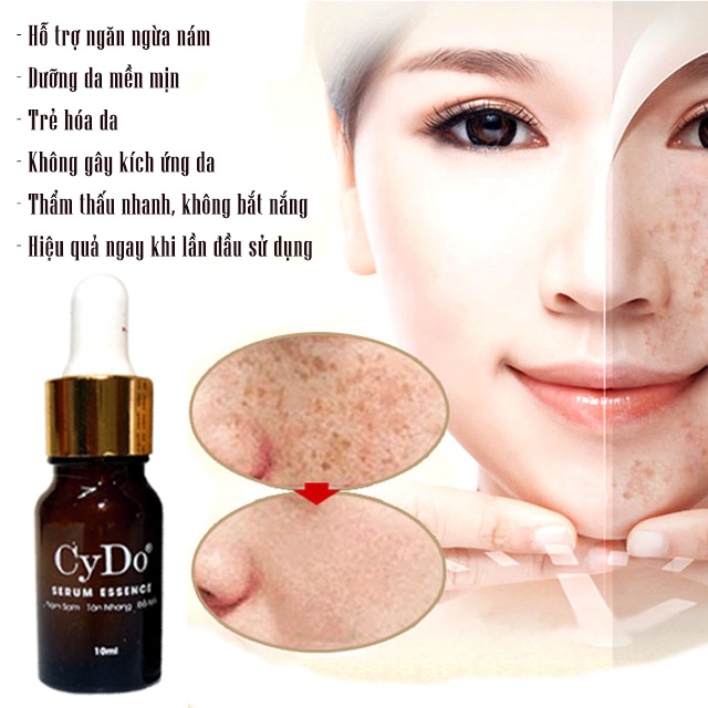 Serum Nám Sạm - Tàn Nhang - Đồi Mồi - Dưỡng Trắng Da CyDo 10ml