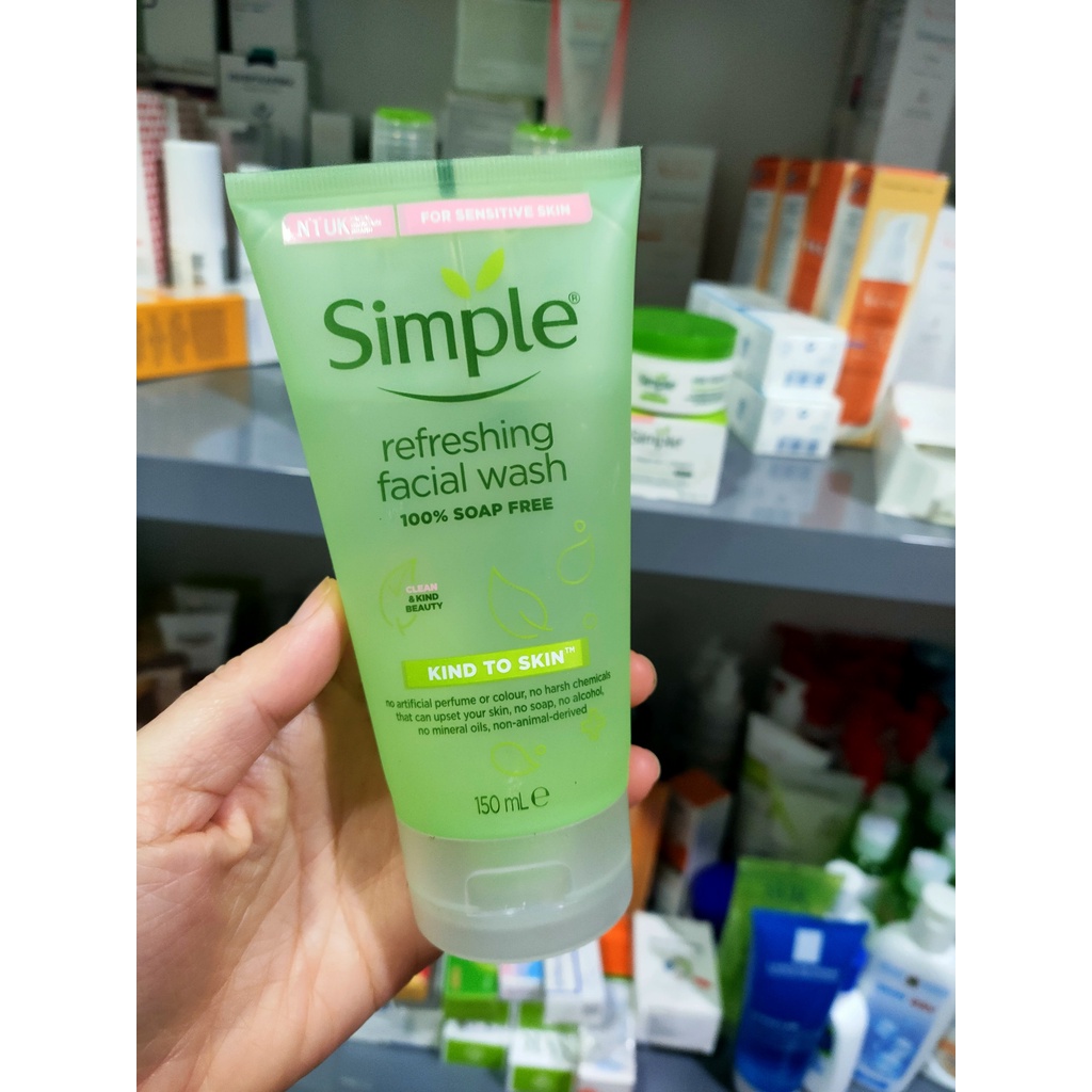 Combo Simple (Sữa Rửa Mặt + Nước Tẩy Trang + Toner Nước Hoa Hồng + Kem Dưỡng Kind To Skin Vital Vitamin Night Cream 50ml