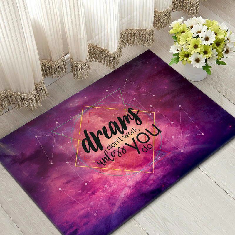 Thảm Dậm Chân Silicon  Hình 3D Galaxy, Hút Nước Siêu Thấm - Thảm Lau Chân Siêu Mềm Siêu Dày, Thấm Nước Chất Liệu