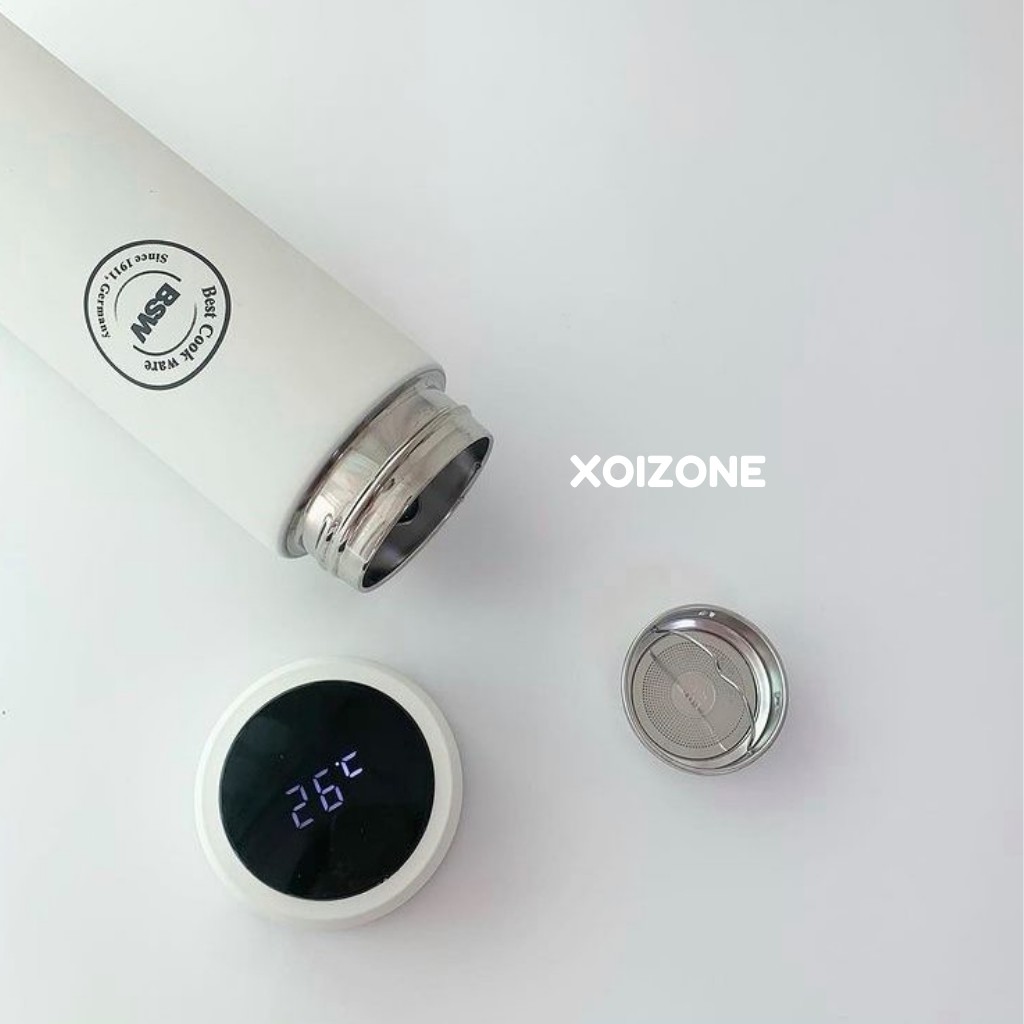 Bình giữ nhiệt BSW Hàn Quốc 450ml có nắp hiển thị nhiệt độ