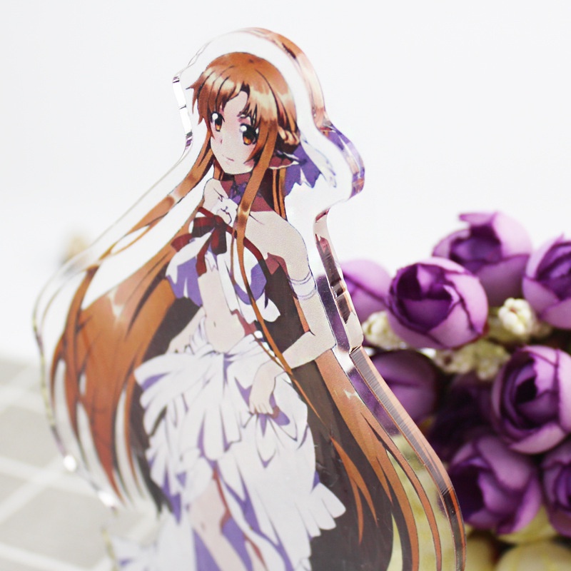 Mô hình nhân vật Kirigaya Kazuto Yuuki Asuna Anime Sword Art Online cao 15cm