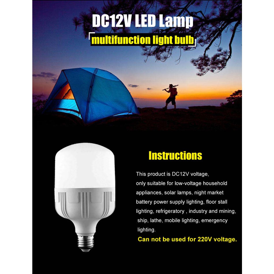 Bóng Đèn LED E27 B22 3W 6W 9W 12W 12W 15W 18W AC DC 12V 24V 36V 12-85V SMD 2835 Ánh Sáng Trắng Ấm Hiệu Quả