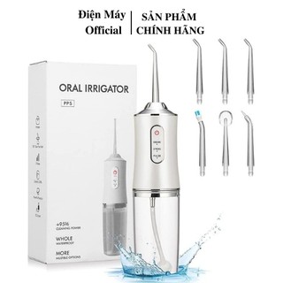 [BẢN QUỐC TẾ] Máy Tăm Nước Cầm Tay Vệ Sinh Răng Miệng Oral Irrigator - Tăm nước Sạc Pin, Chống Nước- Tặng Kèm 1 Rơ Lưỡi