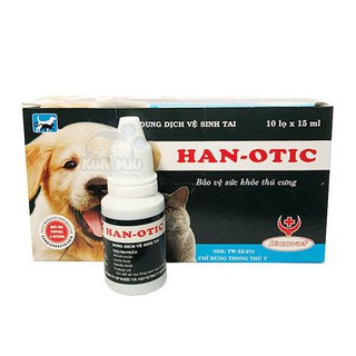 DUNG DỊCH NHỎ TAI, VỆ SINH TAI HAN-OTIC 15ML