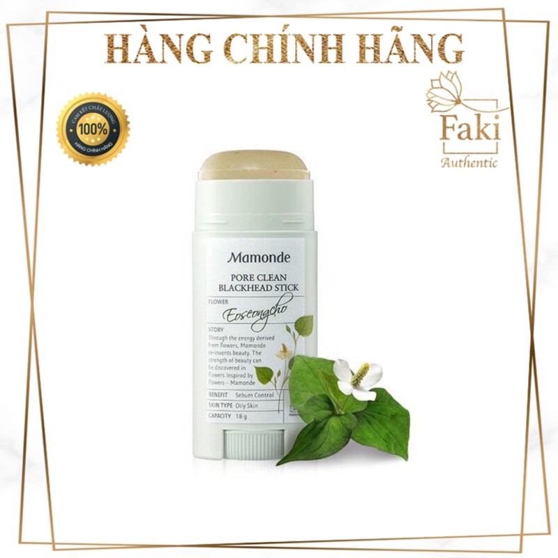 Thanh lăn mụn đầu đen Mamonde Pore clean Blackhead Stick