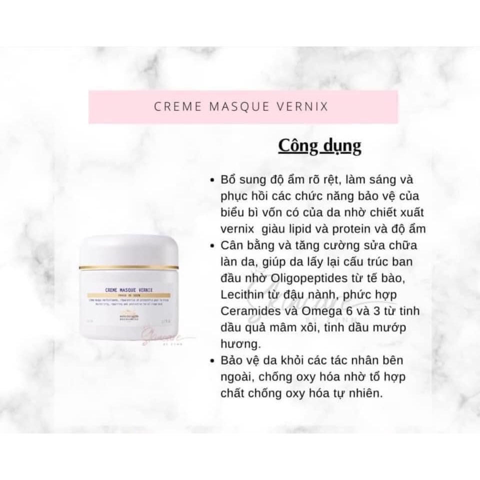 Kem dưỡng Creme Masque Vernix 50ml Tăng Cường Bảo Vệ, Trẻ Hóa Và Phục Hồi Sức Sống Biểu Bì