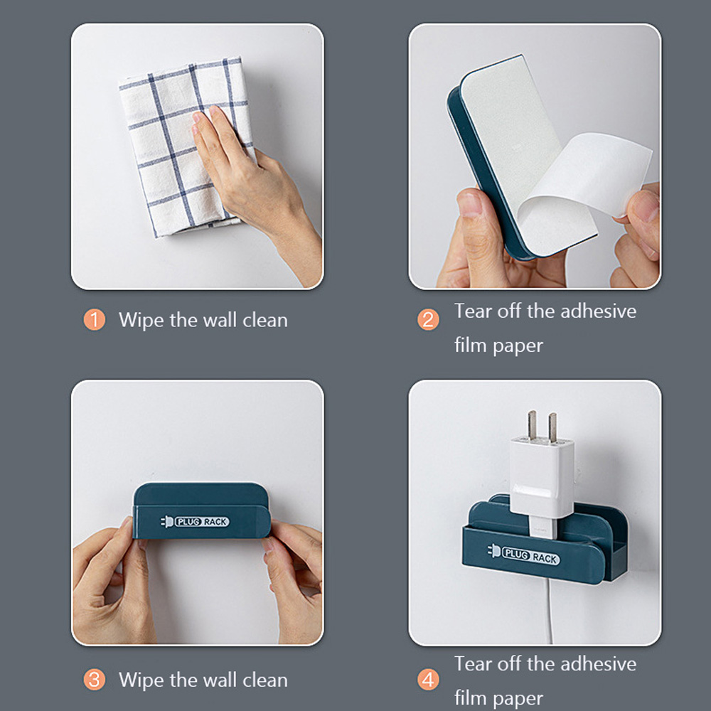 EPOCH Giá Gắn Tường Giữ Phích Cắm Điện Tiện Lợi