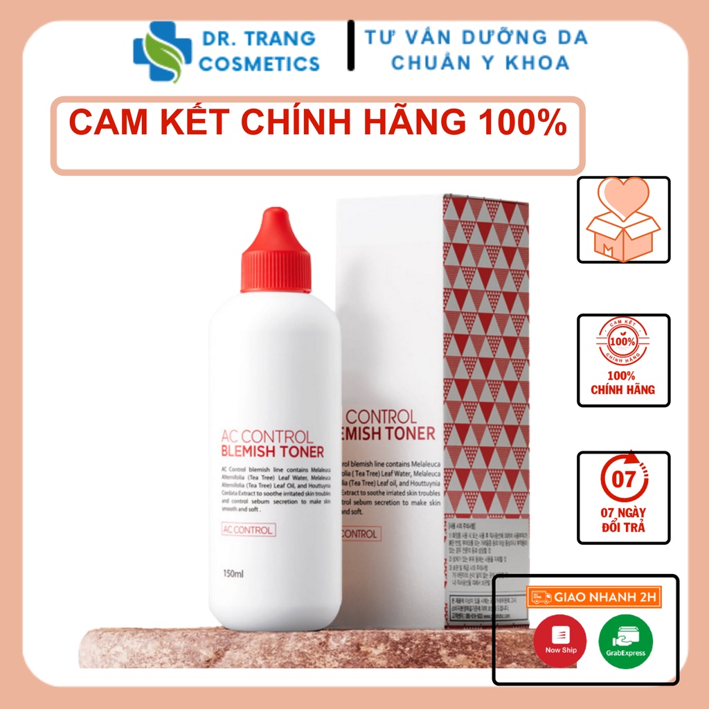 Nước hoa hồng, Toner Goodndoc AC Control Blemish cho da mụn, nám, dầu dưỡng sáng da, chống lão hóa, tẩy tế bào chết