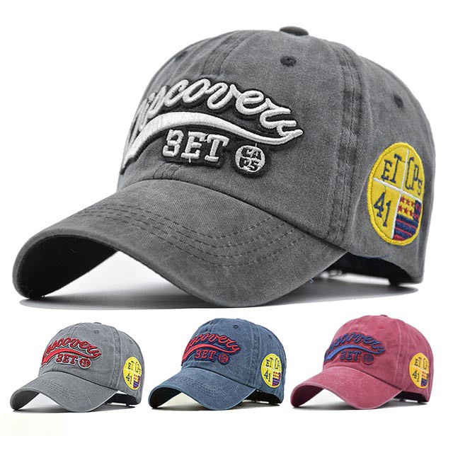 Mũ lưỡi trai ❤️ Nón kết Jean thêu chữ DISCOVERY phong cách unisex phù hợp cho cả nam lẫn nữ