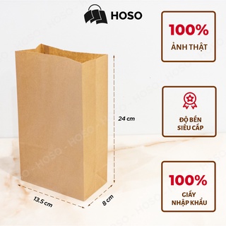 Túi giấy kraft không quai V4 đựng quà, thực phẩm