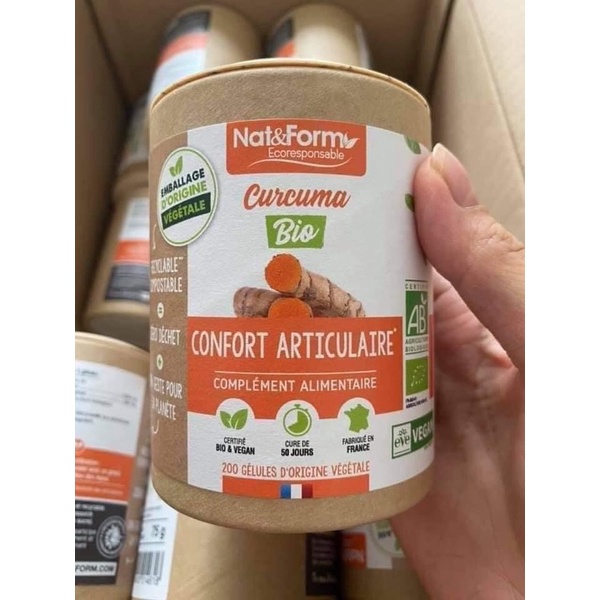 [Có bill][New]Viên_nghệ_hữu_cơ_ Nat&Form_200_viên_hàng_nội_địa_Pháp | BigBuy360 - bigbuy360.vn