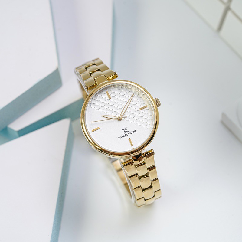 Đồng hồ Nữ Daniel Klein Roof Shape Gold DK.1.12556.4