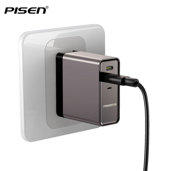 Sạc Pisen Quick Wall Charger Dual Ports (QC 36W/PD 45 W) - Hàng chính hãng