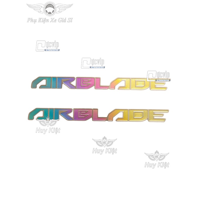 Cặp Tem Chữ AirBlade Titan Điện Phân MS4332