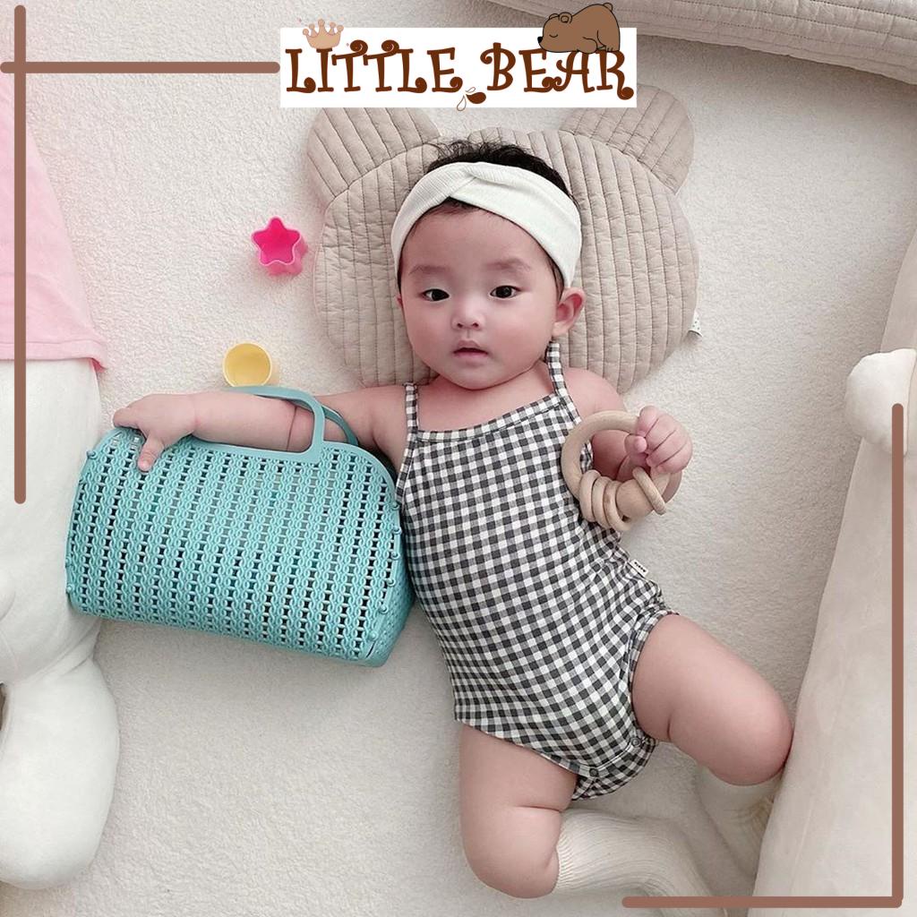 Gối Mỏng Malolotte Quilting HANDMADE Phong Cách Hàn Quốc Cho Bé - Little Bear