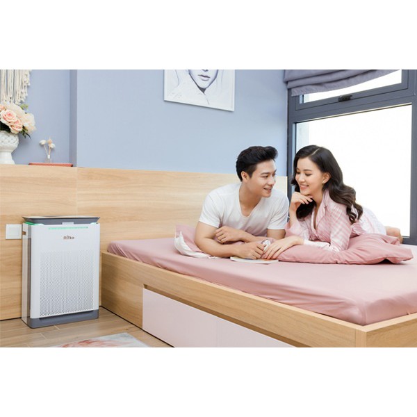 Máy lọc không khí Airko AK50M-R, diện tích sử dụng 45-60m2, có cảm biến bụi hồng ngoại, made in korea, bảo hành 12 tháng