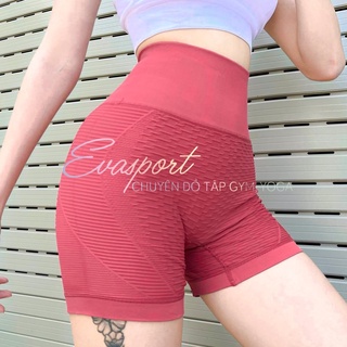 QUẦN ĐÙI NỮ LEGGING NAQIYAYABEI CẠP CAO DỆT KIM, CÓ CHUN MÔNG TẬP GYM YOGA THỂ THAO EVASPORT
