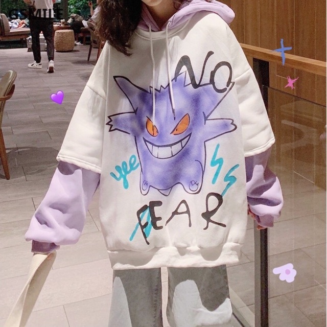 <ORDER-JS/Trương Minh Kỳ>Áo hoodie form rộng hoạ tiết hoạt hình uluzzang | BigBuy360 - bigbuy360.vn