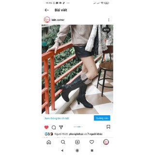 Boots gối da thật