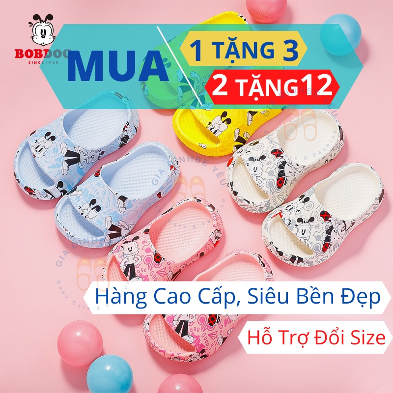 Dép Sục Bobdog Cho Bé Trai Bé Gái BD-1902 - Dép Sục Chính Hãng Siêu Nhẹ Chống Trơn Trượt.